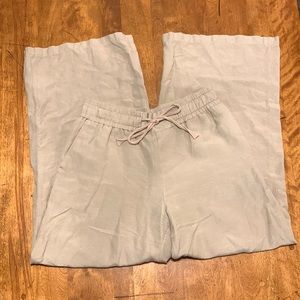 A New Day Wide Leg Linen Pant size M